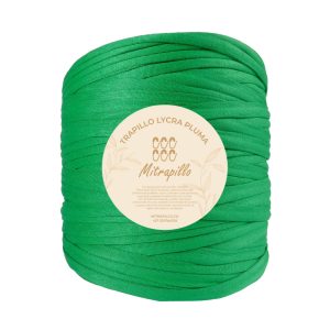 Trapillo pluma verde navidad