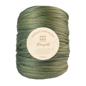 Trapillo pluma verde militar doble tono