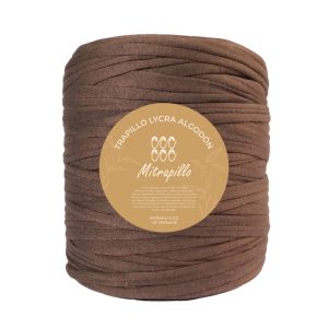 Trapillo algodón licrado café marrón