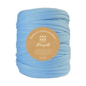 Trapillo algodón licrado azul hortensia