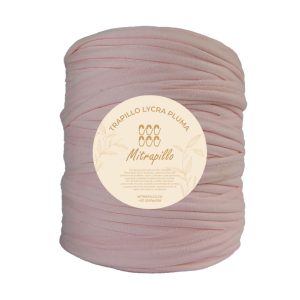 Trapillo pluma rosado pastel