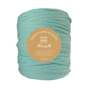 Trapillo algodón licrado verde menta