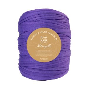 Trapillo algodón licrado morado purpura