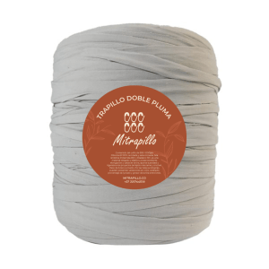 Trapillo doble pluma gris claro