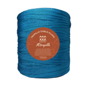 Trapillo doble pluma azul petroleo