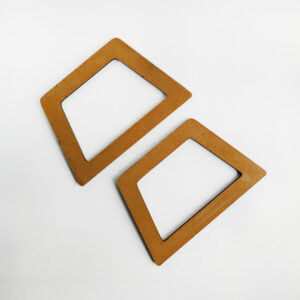 Asas de madera trapecio 10.4x14 color natural