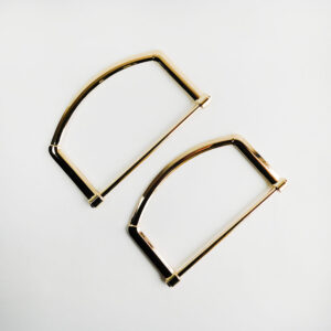 Asas metálicas de lujo dorado 12.5 x 7.5 cm