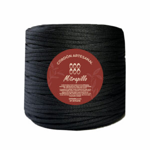 Cordón artesanal negro 600gm
