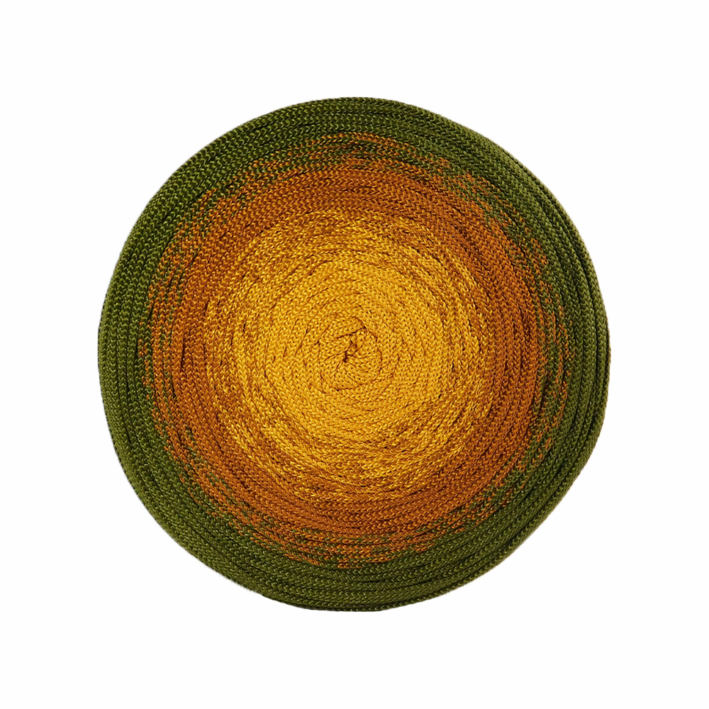 Cordón artesanal degrade Verde - Ocre