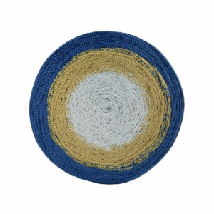 Cordón artesanal degrade azul - gris