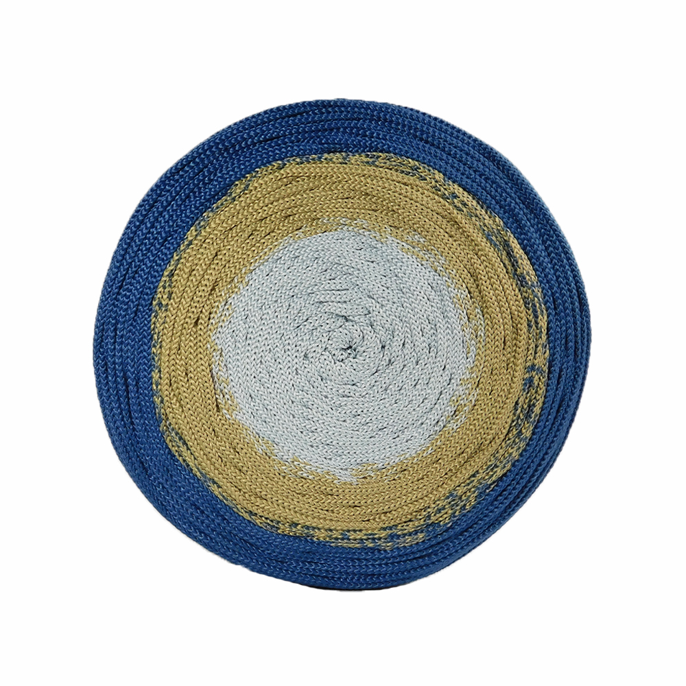 Cordón artesanal degrade azul - gris