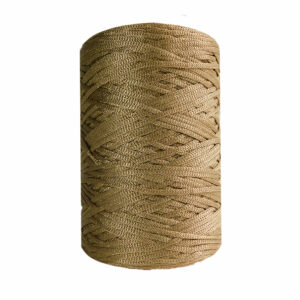 Cinta tejida perlita canela lurex dorado 500g