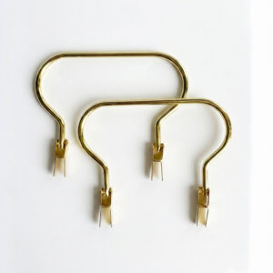 Asas metálicas diseño dorado 12 x 8 cm