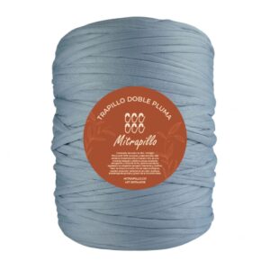 Trapillo doble pluma gris plata