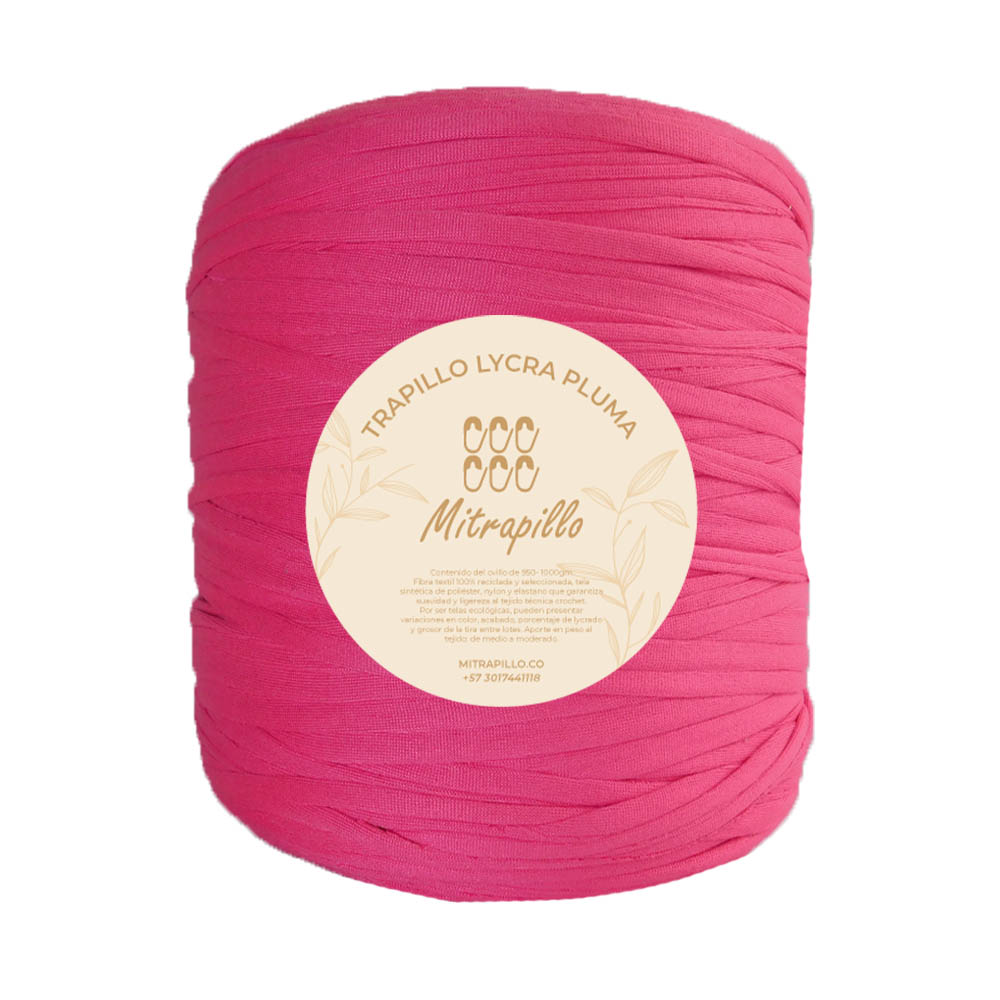 Trapillo pluma fucsia intenso