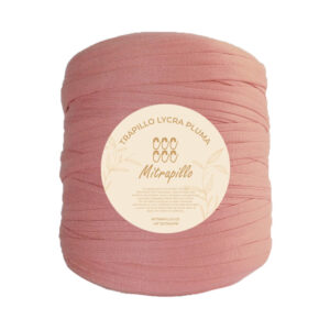 Trapillo pluma nude rosa