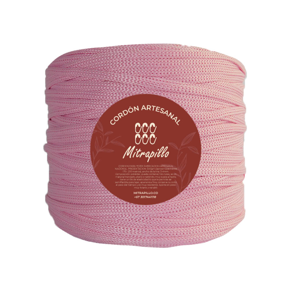 Cordón artesanal rosado 600gm