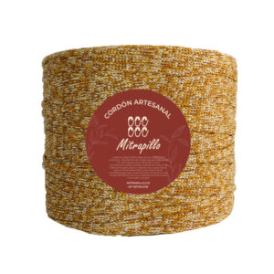 Cordón artesanal lurex camel dorado 600gm