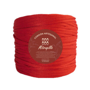 Cordón artesanal rojo vivo 600gm