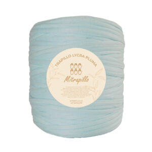 Trapillo pluma azul menta
