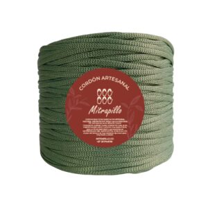 Cordón artesanal verde oliva x 600g - 3mm