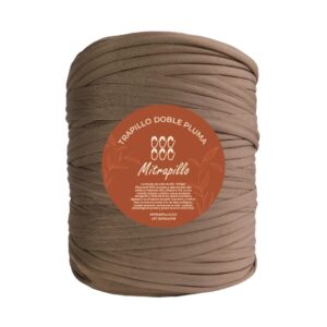 Trapillo doble pluma café taupe
