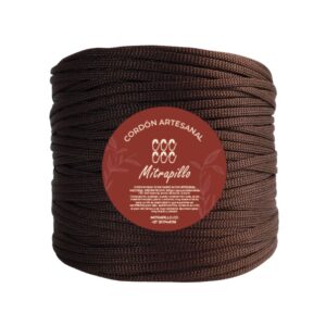 Cordón artesanal café marrón x 600g - 3mm