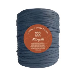 Trapillo doble pluma azul grisaceo