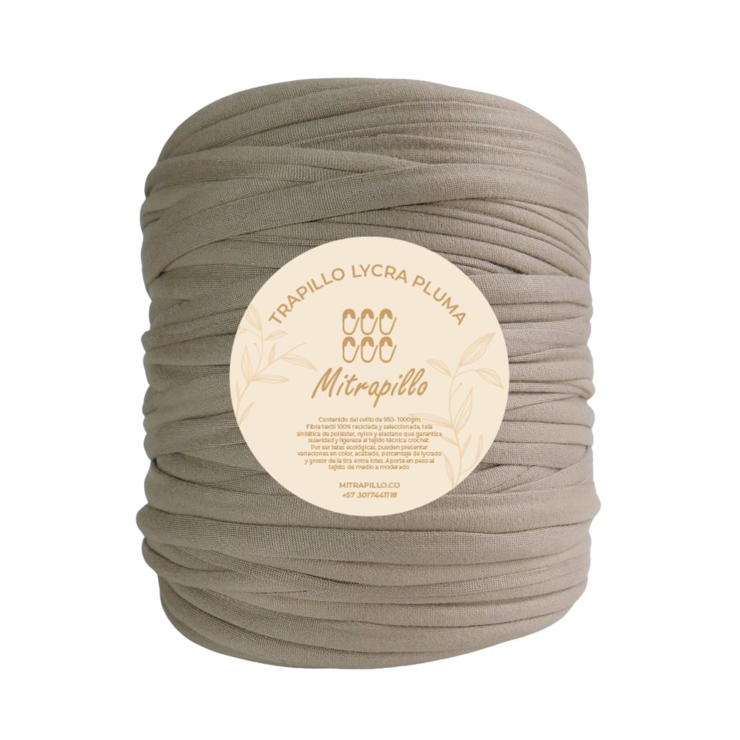 Trapillo pluma beige oscuro
