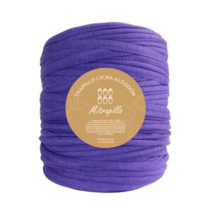 Trapillo algodón licrado morado purpura