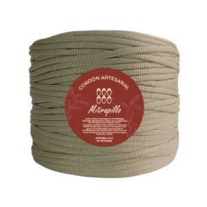 Cordón artesanal beige x 600g - 3mm