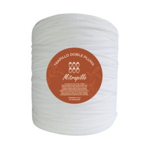 Trapillo doble pluma blanco leche