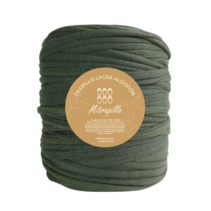 Trapillo algodón licrado verde militar