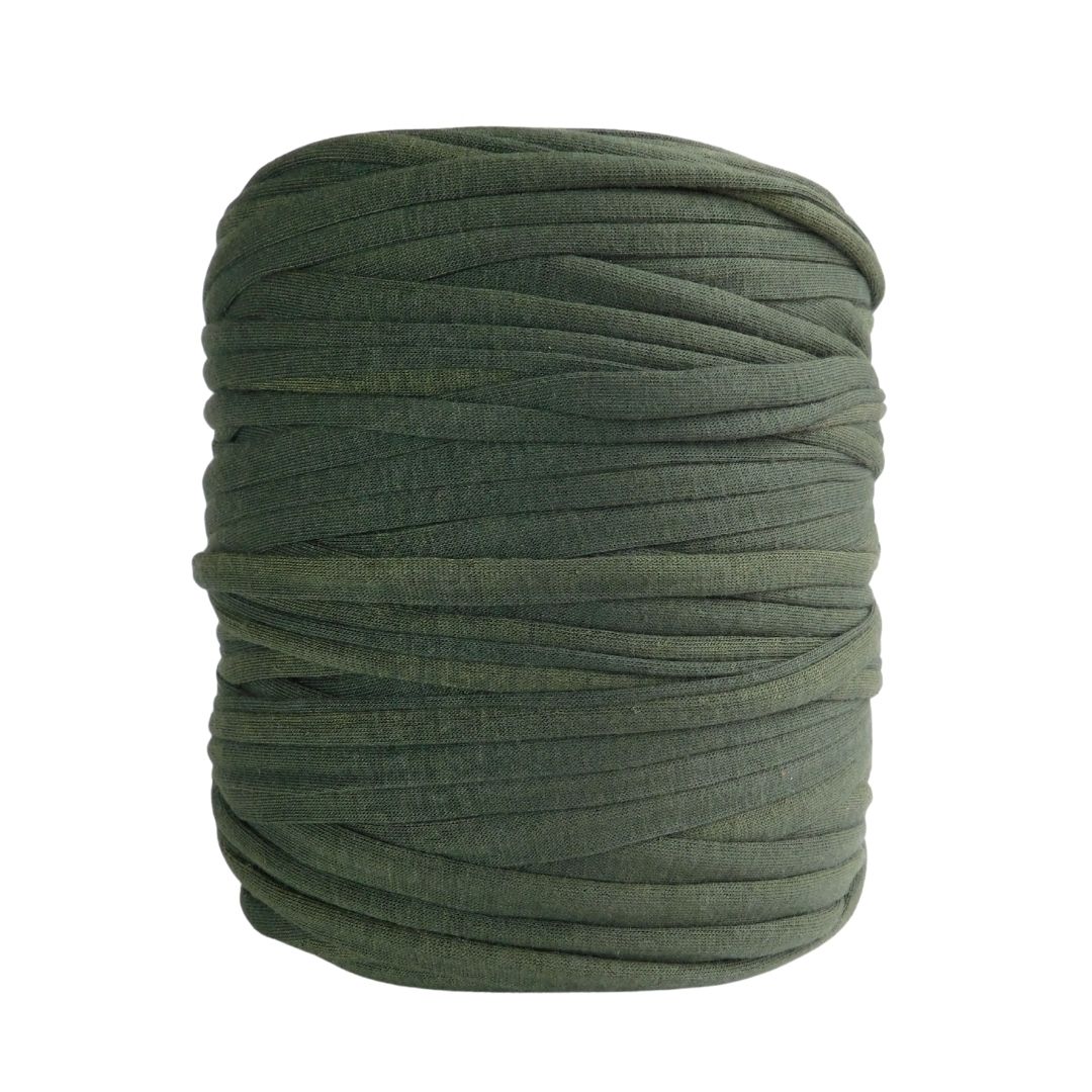 Trapillo algodón licrado verde militar - Imagen 2