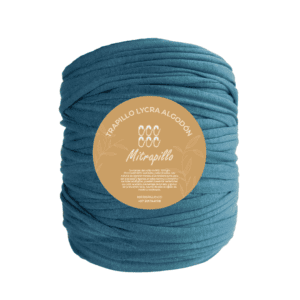 Trapillo algodón licrado azul verdoso