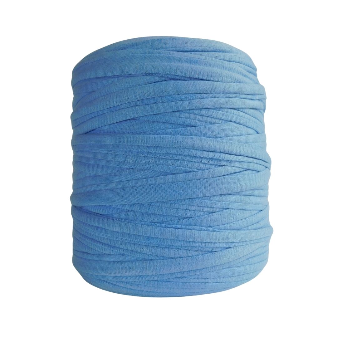 Trapillo algodón licrado azul hortensia - Imagen 2