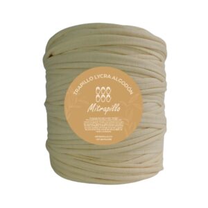 Trapillo algodón licrado amarillo mantequilla