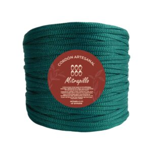 Cordón artesanal verde botella x 600g - 3mm